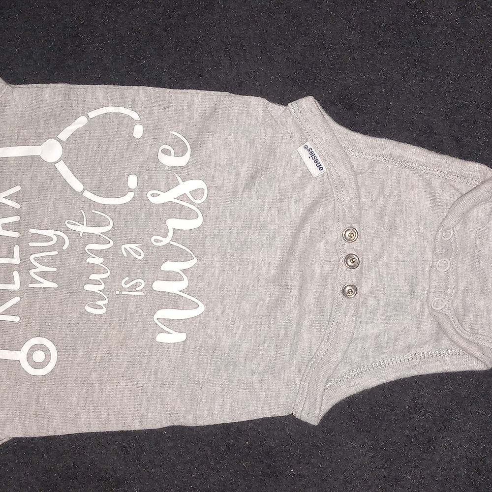 Gerber Gray and White Bodysuit Essential One Piece